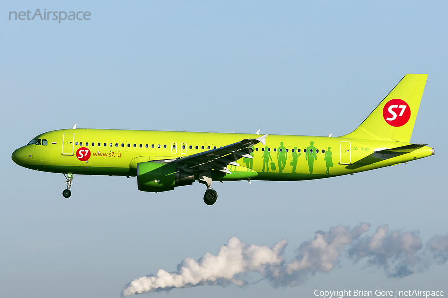S7 Airlines Airbus A320-214 (VQ-BRD) | Photo 42425