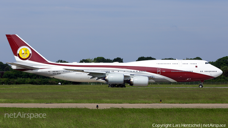 Qatar Amiri Flight Boeing 747-8ZV(BBJ) (VQ-BSK) | Photo 110169