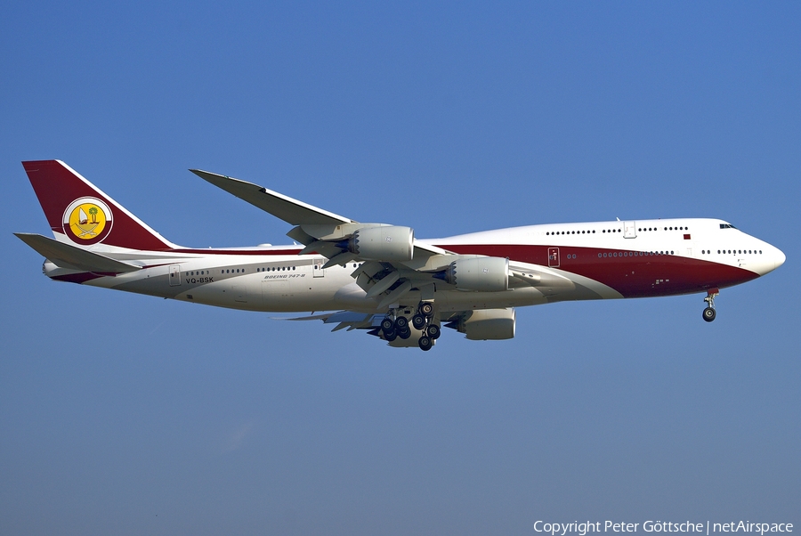 Qatar Amiri Flight Boeing 747-8ZV(BBJ) (VQ-BSK) | Photo 218621