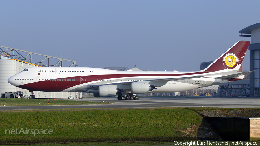 Qatar Amiri Flight Boeing 747-8ZV(BBJ) (VQ-BSK) | Photo 218634