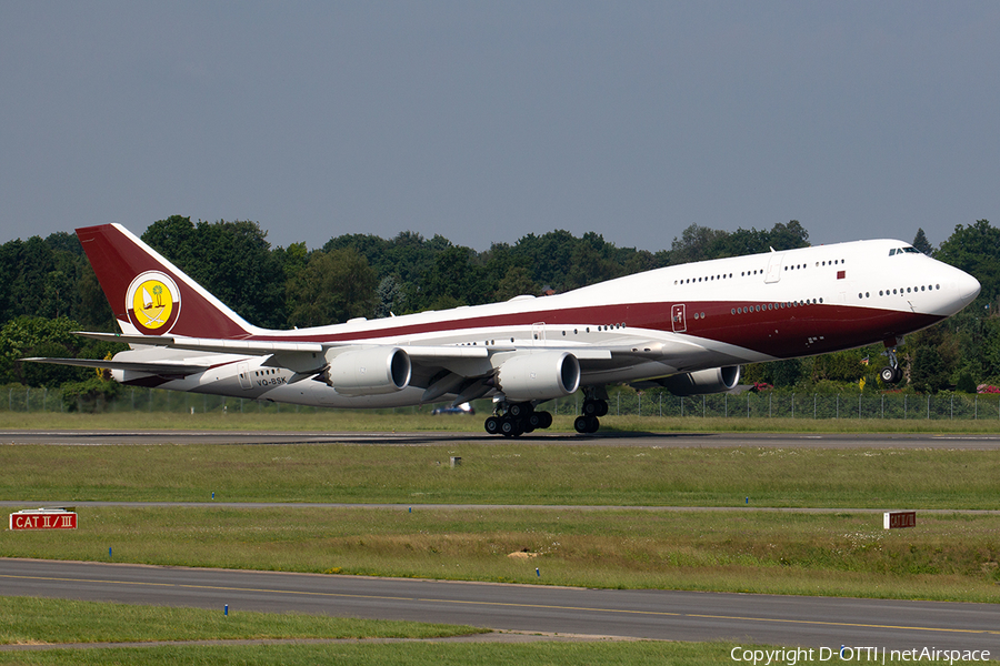 Qatar Amiri Flight Boeing 747-8ZV(BBJ) (VQ-BSK) | Photo 568964