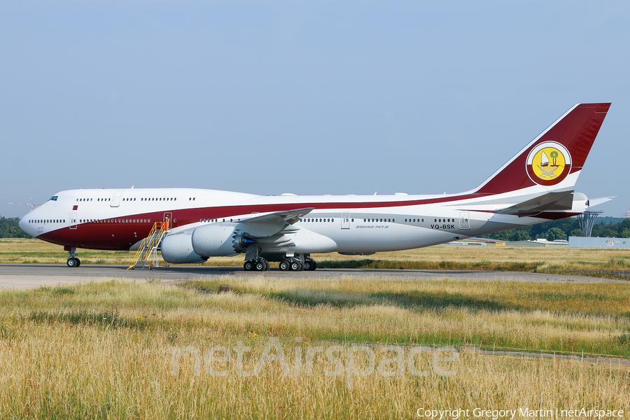 Qatar Amiri Flight Boeing 747-8ZV(BBJ) (VQ-BSK) | Photo 170022