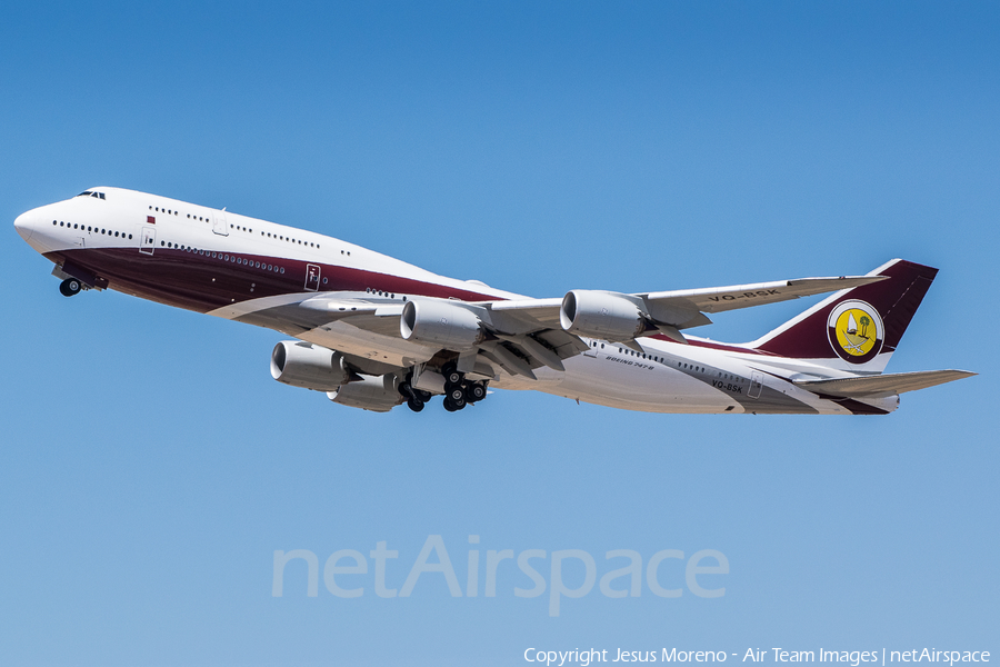 Qatar Amiri Flight Boeing 747-8ZV(BBJ) (VQ-BSK) | Photo 171374