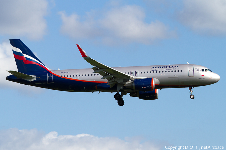 Aeroflot - Russian Airlines Airbus A320-214 (VQ-BSL) | Photo 509115