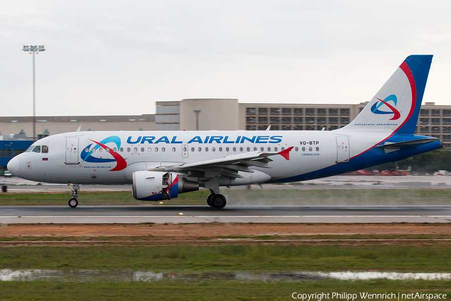 Ural Airlines Airbus A319-112 (VQ-BTP) | Photo 289996