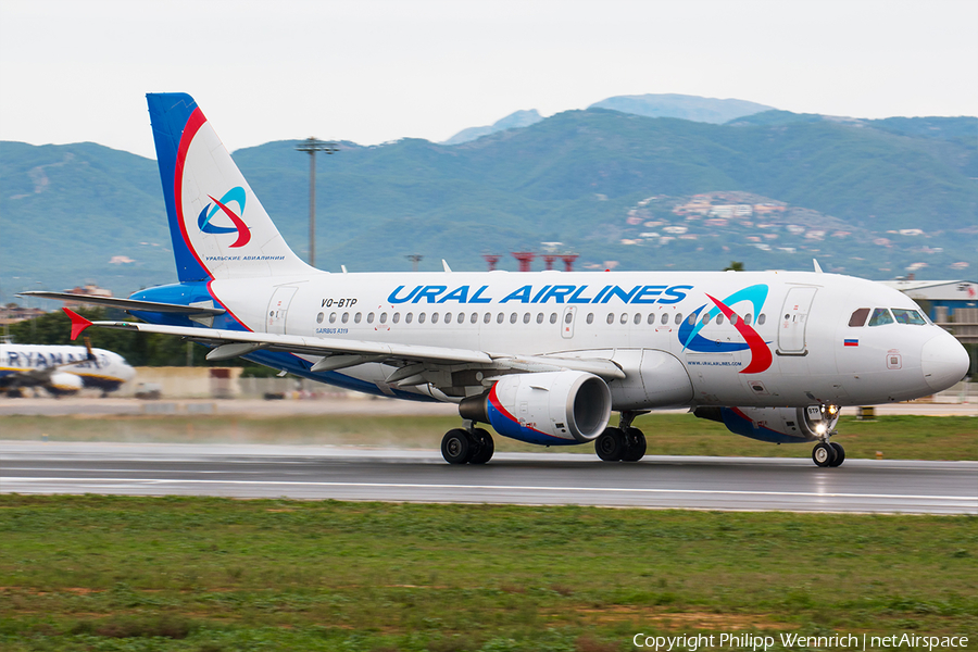 Ural Airlines Airbus A319-112 (VQ-BTP) | Photo 291903