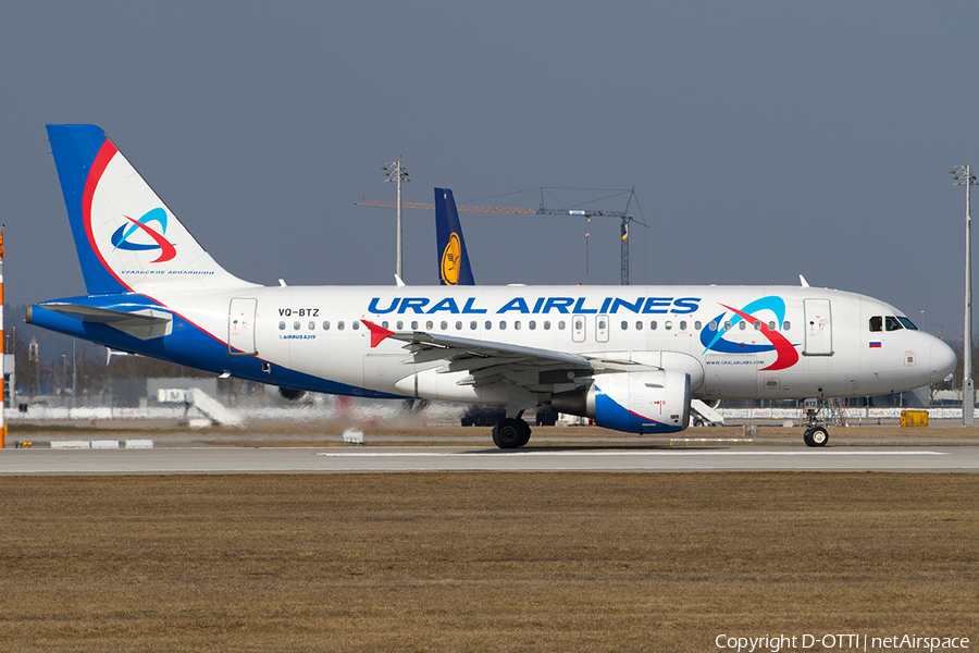 Ural Airlines Airbus A319-112 (VQ-BTZ) | Photo 232723
