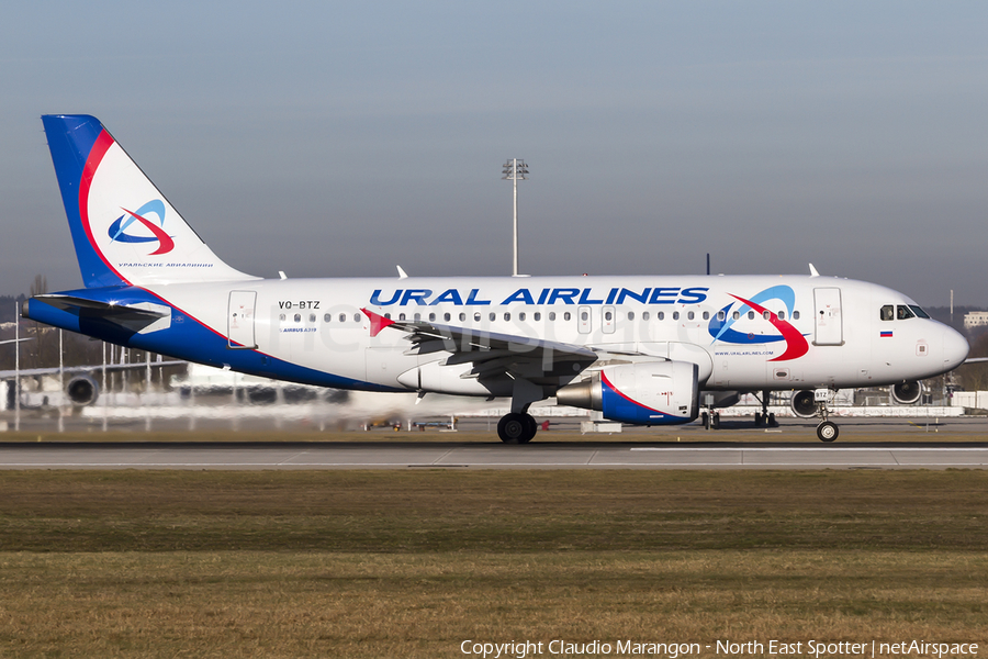 Ural Airlines Airbus A319-112 (VQ-BTZ) | Photo 97334