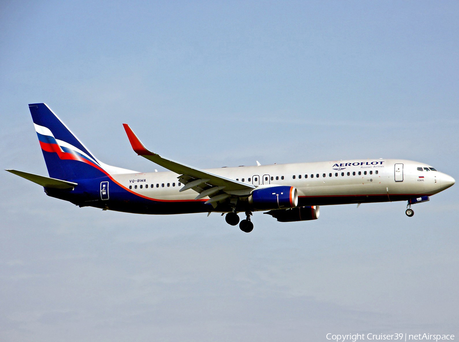 Aeroflot - Russian Airlines Boeing 737-8LJ (VQ-BWA) | Photo 283688