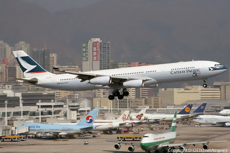 Cathay Pacific Airbus A340-313 (VR-HXD) | Photo 157545