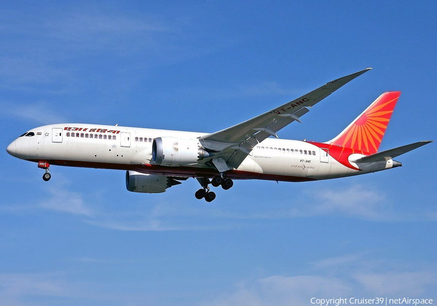 Air India Boeing 787-8 Dreamliner (VT-ANC) | Photo 93749