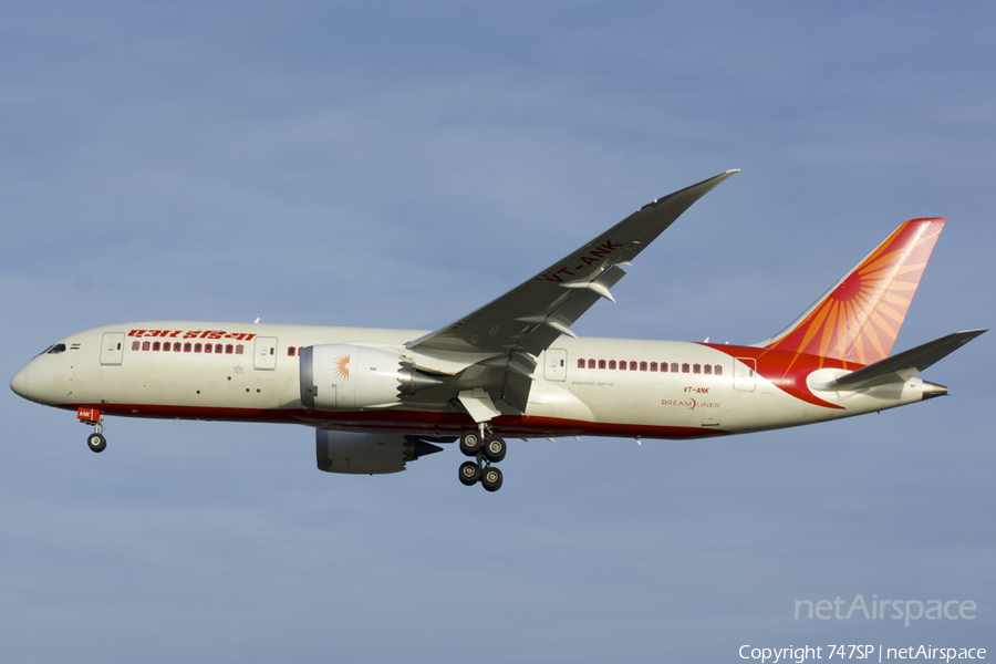 Air India Boeing 787-8 Dreamliner (VT-ANK) | Photo 35607