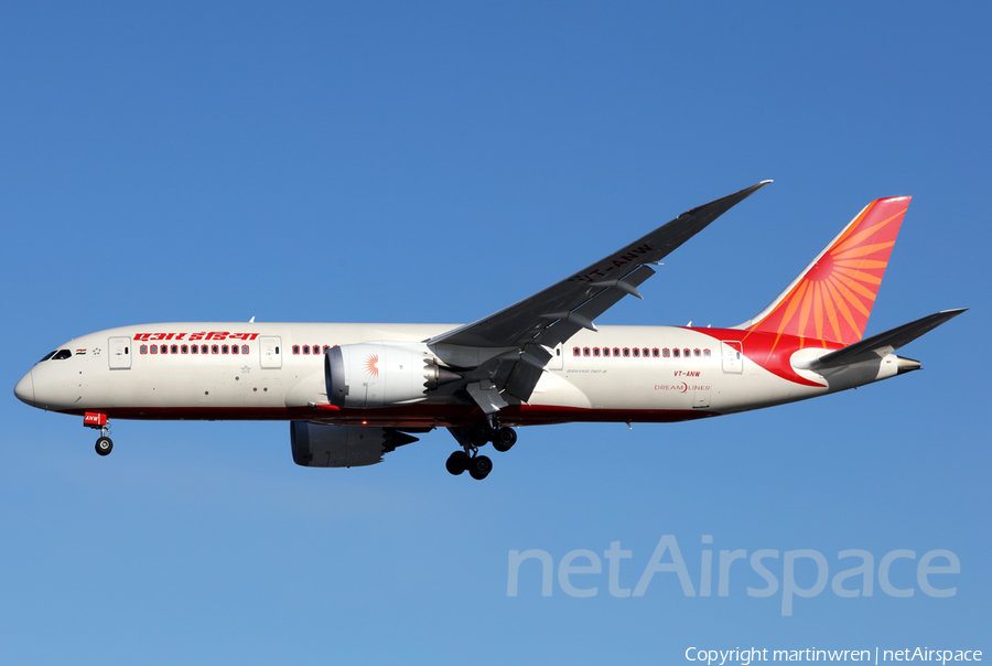 Air India Boeing 787-8 Dreamliner (VT-ANW) | Photo 225473