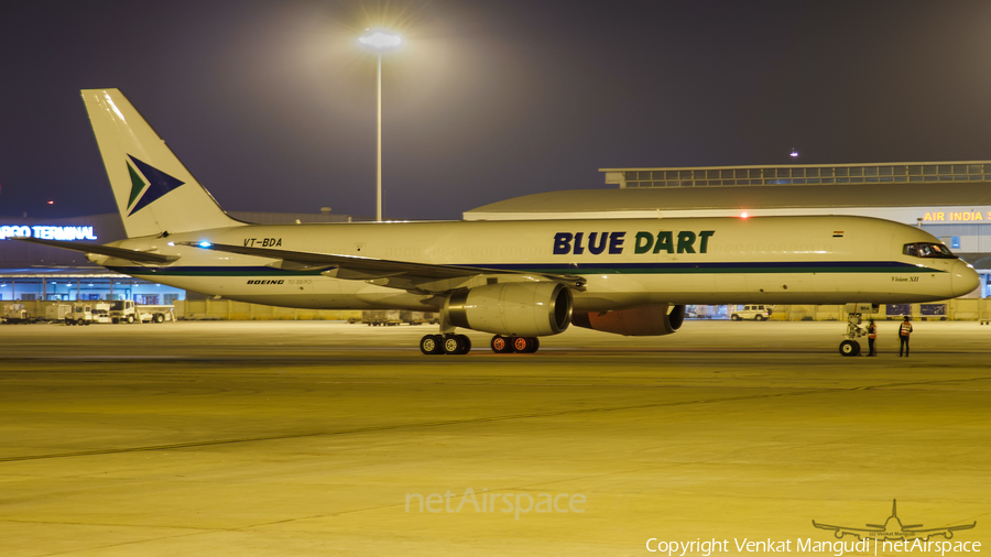 Blue Dart Aviation Boeing 757-25F(SF) (VT-BDA) | Photo 209246