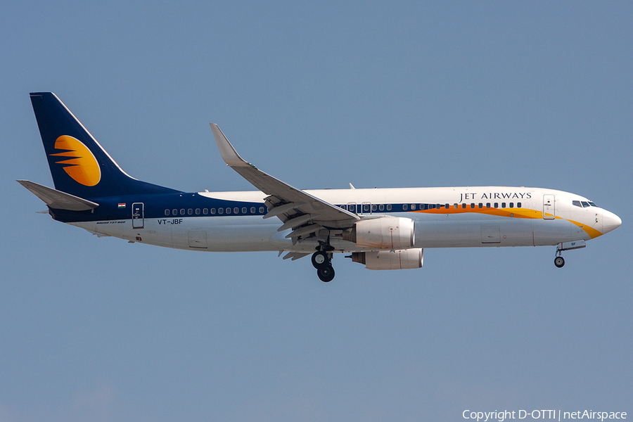 Jet Airways Boeing 737-85R (VT-JBF) | Photo 285472