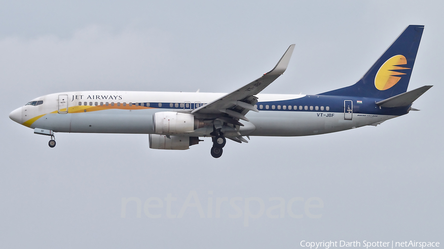 Jet Airways Boeing 737-85R (VT-JBF) | Photo 309644