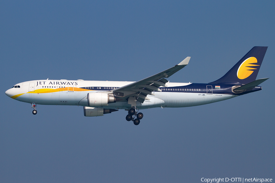 Jet Airways Airbus A330-202 (VT-JWN) | Photo 397179