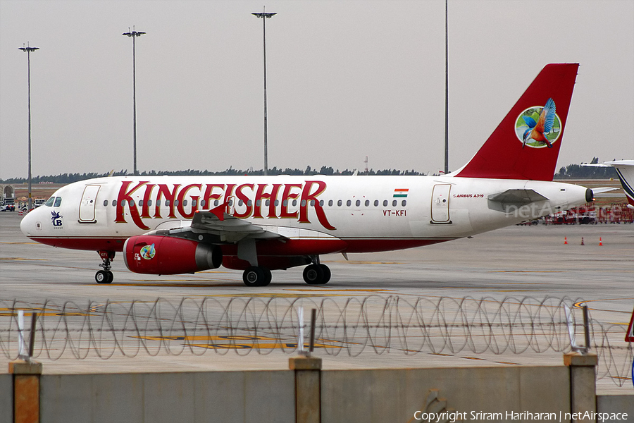 Kingfisher Airlines Airbus A319-131 (VT-KFI) | Photo 31068