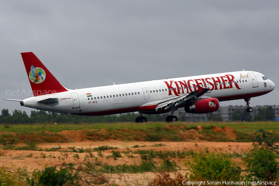 Kingfisher Airlines Airbus A321-232 (VT-KFZ) | Photo 31070