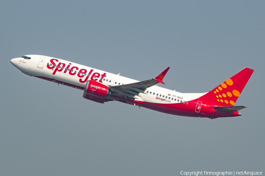 SpiceJet Boeing 737-8 MAX (VT-MXE) | Photo 541902