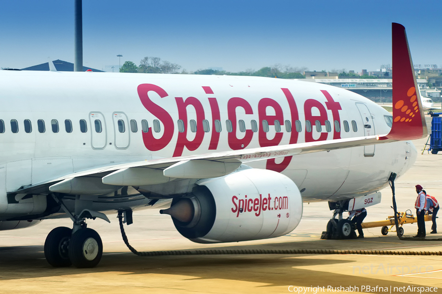 SpiceJet Boeing 737-8GJ (VT-SGZ) | Photo 104103