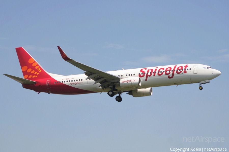 SpiceJet Boeing 737-9GJ(ER) (VT-SPU) | Photo 550879