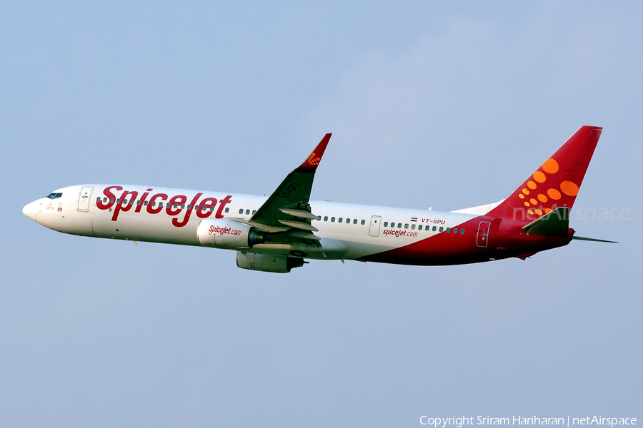SpiceJet Boeing 737-9GJ(ER) (VT-SPU) | Photo 30941