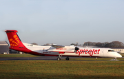 SpiceJet Bombardier DHC-8-402Q (VT-SQD) at  Bournemouth - International (Hurn), United Kingdom