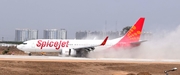 SpiceJet Boeing 737-8GJ (VT-SZJ) at  Surat, India