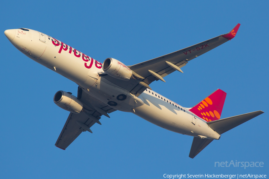 SpiceJet Boeing 737-8GJ (VT-SZK) | Photo 198914