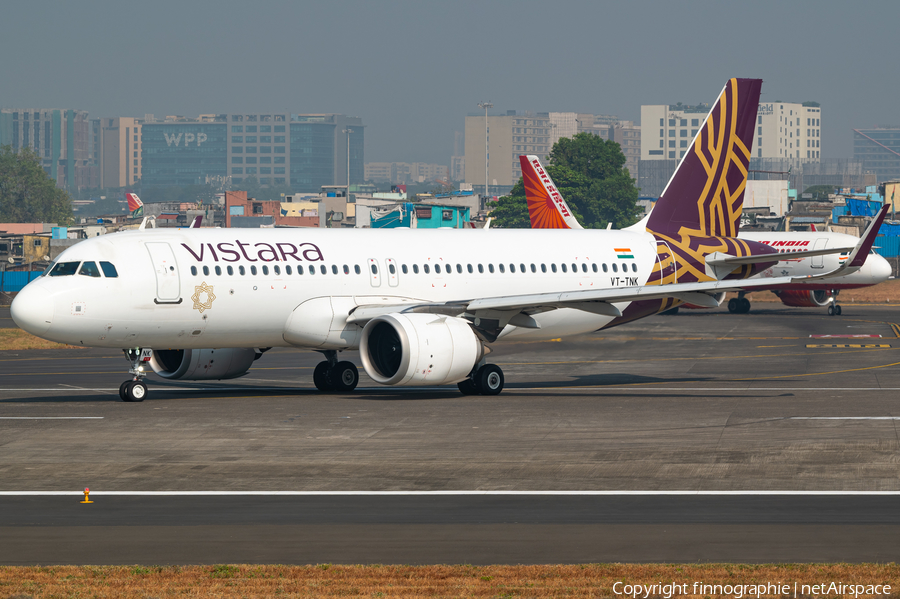 Vistara Airbus A320-251N (VT-TNK) | Photo 605127