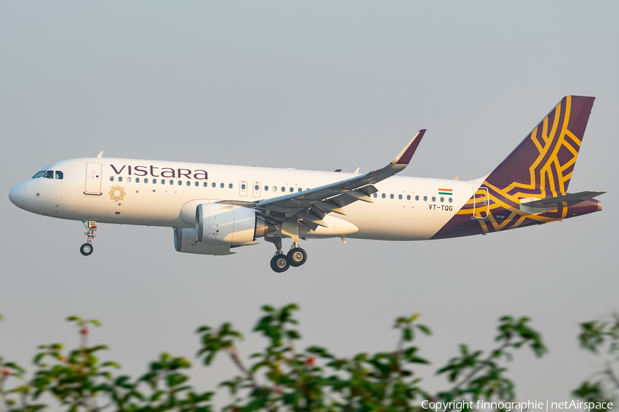 Vistara Airbus A320-251N (VT-TQG) | Photo 541885