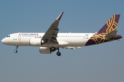 Vistara Airbus A320-251N (VT-TQN) at  Mumbai - Chhatrapati Shivaji International, India