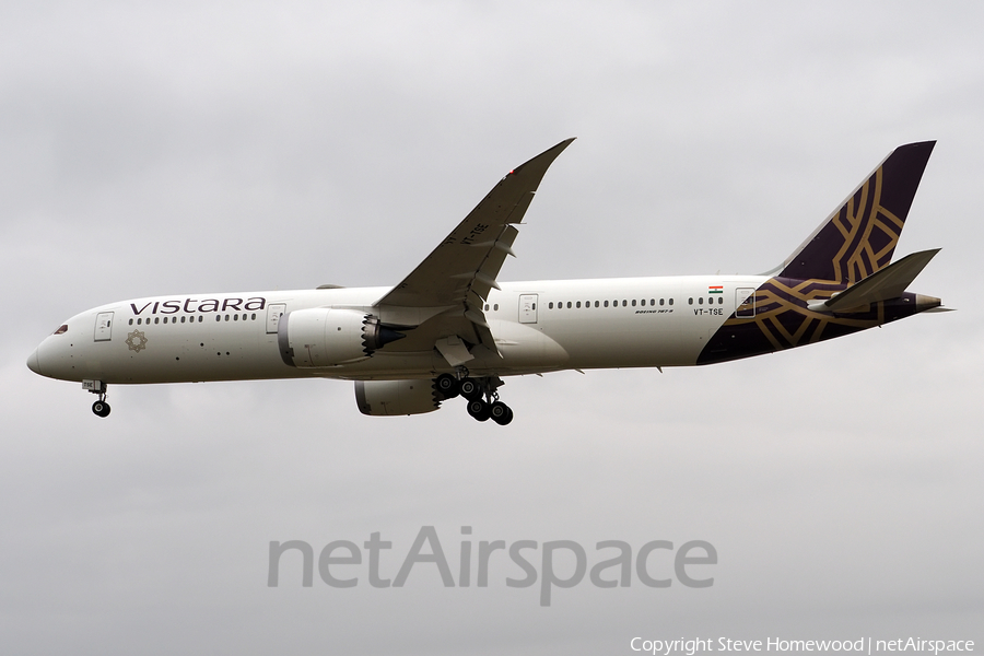 Vistara Boeing 787-9 Dreamliner (VT-TSE) | Photo 534647