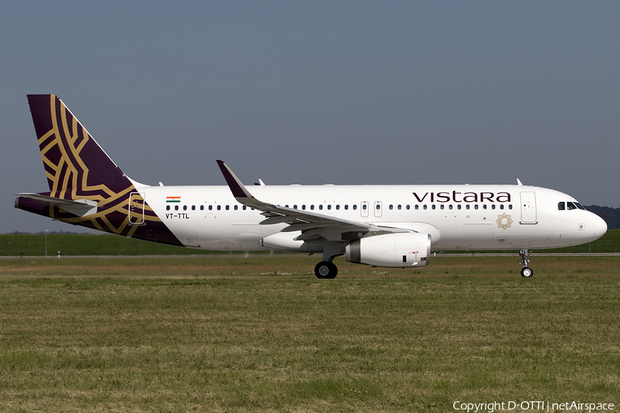 Vistara Airbus A320-232 (VT-TTL) | Photo 571517