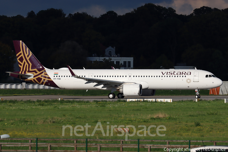 Vistara Airbus A321-251NX (VT-TVD) | Photo 474521