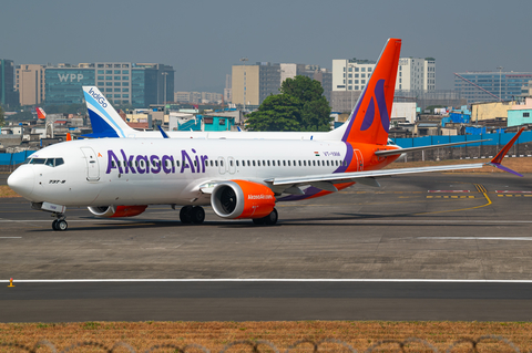 Akasa Air Boeing 737-8 MAX (VT-YAM) at  Mumbai - Chhatrapati Shivaji International, India