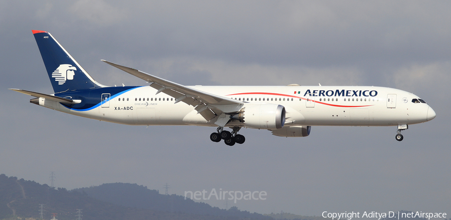 AeroMexico Boeing 787-9 Dreamliner (XA-ADC) | Photo 359665