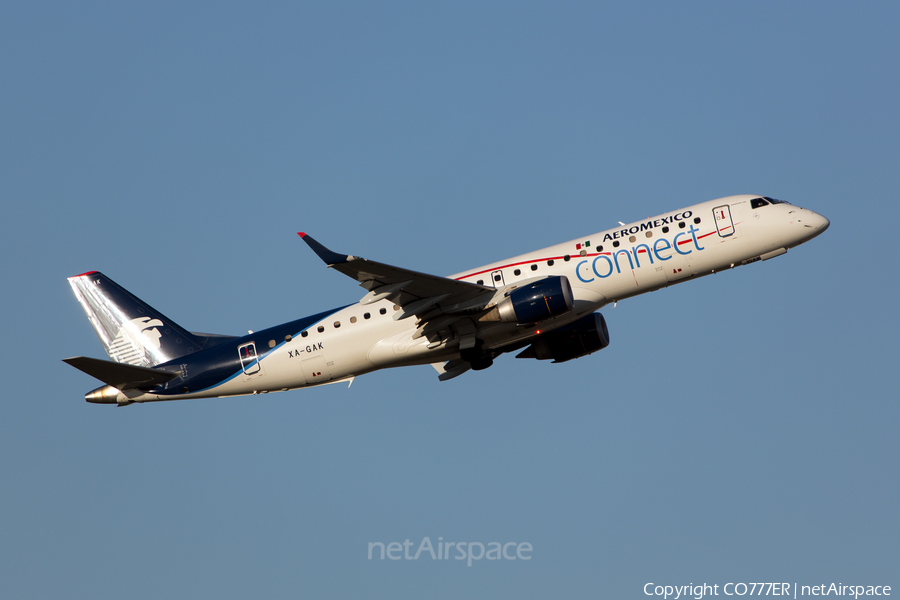 AeroMexico Connect Embraer ERJ-190LR (ERJ-190-100LR) (XA-GAK) | Photo 153237