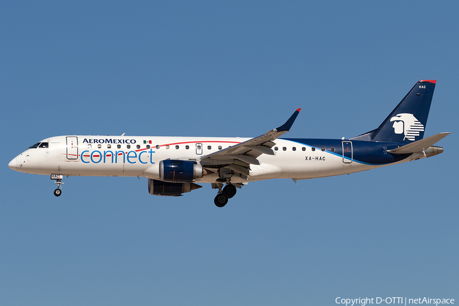 AeroMexico Connect Embraer ERJ-190LR (ERJ-190-100LR) (XA-HAC) | Photo 202392