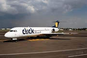 Click Mexicana Fokker 100 (XA-KXJ) at  Mexico City - Lic. Benito Juarez International, Mexico