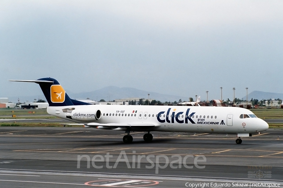 Click Mexicana Fokker 100 (XA-SGF) | Photo 152176