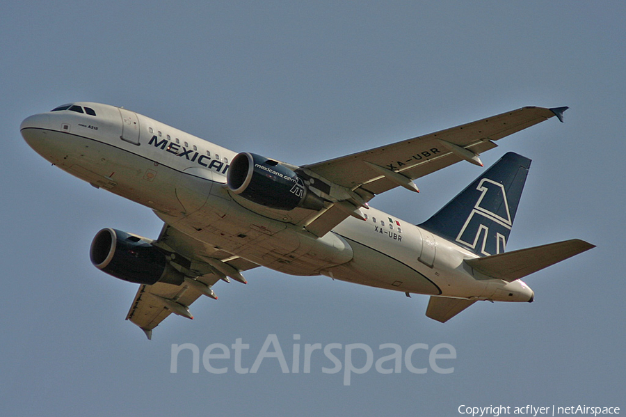 Mexicana Airbus A318-111 (XA-UBR) | Photo 196503