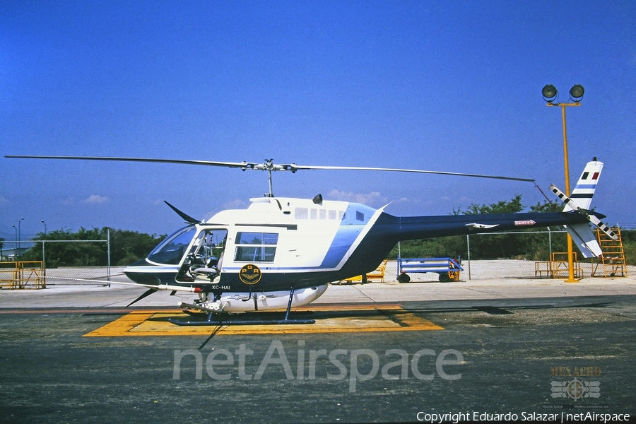 PGR - Procuraduría General de la República Bell 206B-3 JetRanger III (XC-HAI) | Photo 281429