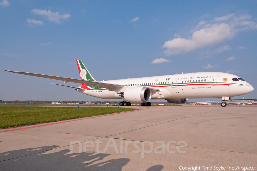 Mexican Air Force (Fuerza Aerea Mexicana) Boeing 787-8 Dreamliner (TP-01) | Photo 105058