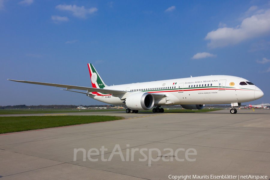 Mexican Air Force (Fuerza Aerea Mexicana) Boeing 787-8 Dreamliner (TP-01) | Photo 105063