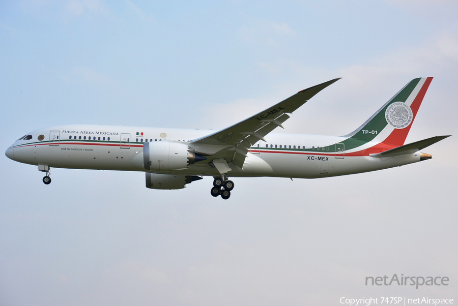 Mexican Air Force (Fuerza Aerea Mexicana) Boeing 787-8 Dreamliner (TP-01) | Photo 127911