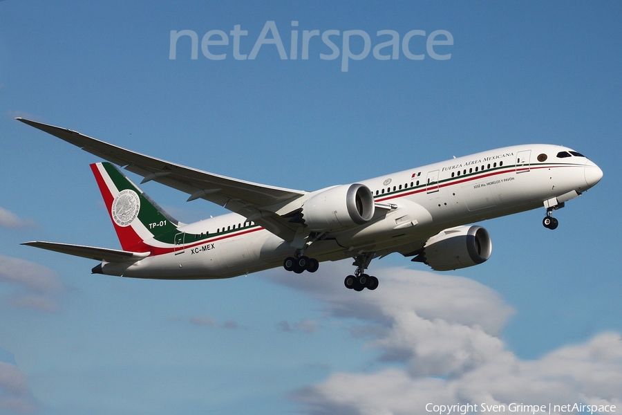 Mexican Air Force (Fuerza Aerea Mexicana) Boeing 787-8 Dreamliner (TP-01) | Photo 174237