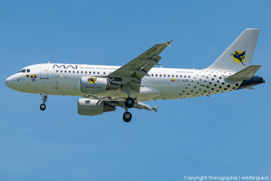 Myanmar Airways International Airbus A319-112 (XY-AGR) | Photo 577341