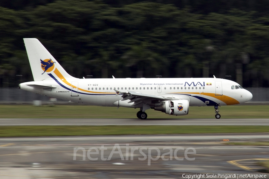 Myanmar Airways International Airbus A319-111 (XY-AGV) | Photo 372212
